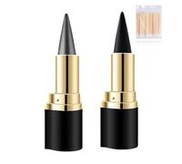 Shaeyes Plus Herbal Eyeliner, prueba de manchas impermeables de crema para revestimiento de ojos, fórmula de gel altamente pigmentada para líneas de precisión y apariencia audaz (02+04)