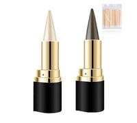 Shaeyes Plus Herbal Eyeliner, prueba de manchas impermeables de crema para revestimiento de ojos, fórmula de gel altamente pigmentada para líneas de precisión y apariencia audaz (01+03)