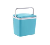 SHAF - Nevera Portátil Campos para Playa y Camping - Nevera Térmica de Plástico con Asa - Aislamiento Interior - Mantiene Frío Bebidas y Comida - Ligera y Resistente - Fabricada en España - Azul Cielo