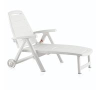 Shaf Sp Garden Tumbona Plegable, Blanco, 56x189x69 cm, 55061