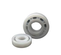 SHAFACIAL rodamientos cerámicos híbridos 2 cojinetes de plástico PE 6000 6001 6002 6003 6004 6005 6006, Resistentes a ácidos y álcalis, Aislamiento eléctrico(6005 25x47x12mm)