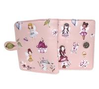Shag Wear Fairy Garden - Cartera pequeña para adolescentes y mujeres, diseño de fantasía de bosque encantado, de cuero vegano, plegable, con ranuras para tarjetas y bolsillo para monedas, color rosa