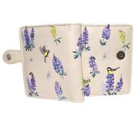 Shag Wear Summer Lupines and Nature Scene - Cartera pequeña para mujeres y adolescentes, piel sintética vegana, color beige, 4.5 pulgadas, Beige, S, Moderno