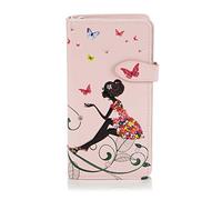 Shagwear Monedero monedero para mujer Grande Mariposa Oasis rosa / mariposa Oasis