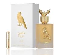 Shaheen Gold Eau de parfum 100ml (ORIGINAL) Perfume Árabe UNISEX+REGALO Atomizador 5ML DRIKANBEST Recargable