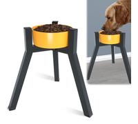 SHAINFUN Soporte Elevado de Metal para Cuencos para Perros Extra Grandes y Grandes, Ancho Ajustable para Cuencos de 7 a 10.6 Pulgadas, Soporte Elevado Individual Alto, 13.7 Pulgadas de Alto