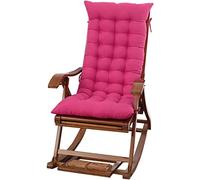 SHAIRMB Haragán Almohadilla, Jardín Patio Grueso Grande Mecedora Almohadón, sillón reclinable Relax Almohadilla para Silla, por sillón reclinable Bajo Techo, en Exteriores,Rose Red,40 * 108cm