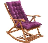 SHAIRMB Haragán Almohadilla, Jardín Patio Grueso Grande Mecedora Almohadón, sillón reclinable Relax Almohadilla para Silla, por sillón reclinable Bajo Techo, en Exteriores,Púrpura,40 * 108cm