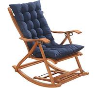 SHAIRMB Haragán Almohadilla, Jardín Patio Grueso Grande Mecedora Almohadón, sillón reclinable Relax Almohadilla para Silla, por sillón reclinable Bajo Techo, en Exteriores,Armada,48 * 120cm