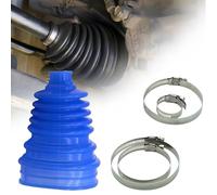 SHAIRMB Kit Universal De Fuelle Dividido, Herramienta para Fuelle De Eje De TransmisióN, con 4 Abrazaderas De Acero Inoxidable, Juego De Fuelles para Eje De TransmisióN,Azul