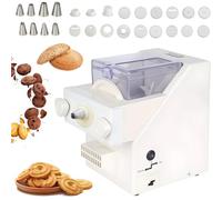 SHAIRMB MáQuina para Hacer Galletas, MáQuina AutomáTica para La ElaboracióN De Galletas, Velocidad: 50-60 RPM/Min, MáQuina para Hacer Galletas De 180 W con 8 Boquillas Diferentes,Blanca