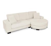 SHAIRMB Moderno Sofá De Chenilla con DiseñO ErgonóMico, Asiento Transpirable, Respaldo Ajustable, Reposabrazos Y Patas MetáLicas, para Lograr Una Comodidad Y Estabilidad óPtimas,Beige1