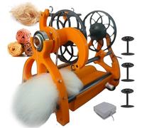 SHAIRMB Rueca EléCtrica, Rueca para Hilar Lana Y Otras Fibras - Velocidad Ajustable, Velocidad MáXima: 800 RPM, FuncióN De Giro hacia Adelante Y hacia AtráS,13