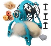 SHAIRMB Rueca EléCtrica, Rueca para Hilar Lana Y Otras Fibras - Velocidad Ajustable, Velocidad MáXima: 800 RPM, FuncióN De Giro hacia Adelante Y hacia AtráS,03