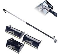 ShaiVrissian Caja Acabado Plano Paneles Yeso con Extensión,Herramienta Profesional Cintado,Construcción Aluminio,Mango Ajustable 106-165 Cm,120° Ajustable,para Paredes Interiores 10″