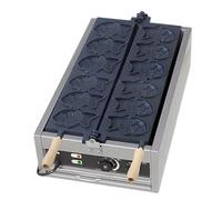 ShaiVrissian Máquina Eléctrica Comercial Taiyaki,Fish Waffle Maker,6 Tablas Y Fuente para Hornear Antiadherente,Temperatura Ajustable 50 a 300 °c,para Toda La Familia