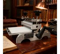 ShaiVrissian Rodillo Losas Manual,Prensa Grabado Profesional,Máquina Impresión Mesa Huecograbado Relieve,Tamaño Placa 31x17cm,para Madera Cobre,Artistas Educadores