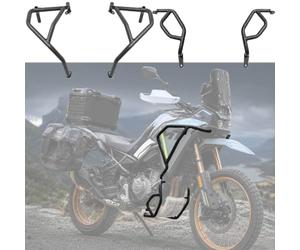 SHAIXIA Barras protección de Motor para CFMOTO Ibex 450/450MT (2024-2026) | Incluye barras de protección superiores e inferiores;protege el motor y los carenados; fabricado en acero al carbono;