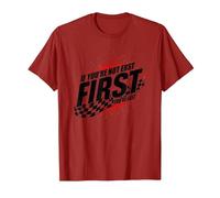 Shake and Bake First Last Racing Fan - Cita Motivacional Camiseta, Hombre, Arándano, XXL