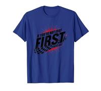 Shake and Bake First Last Racing Fan - Cita Motivacional Camiseta, Hombre, Azul Real, 3XL
