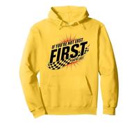 Shake and Bake First Last Racing Fan - Cita Motivacional Sudadera con Capucha, Unisex para Adultos, Limón, XL