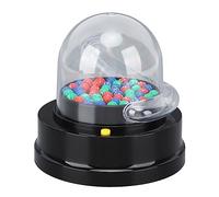 Shake Electric Shake Lucky Ball Machine Mini Número de lotería portátil Generador Caso transparente para juegos de fiesta Raffles Eventos negros 166G