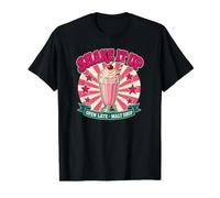 Shake It Up Retro Milkshake Malt Shop - Camiseta de Comedor Camiseta gráfica económica, Hombre, Negro, XL