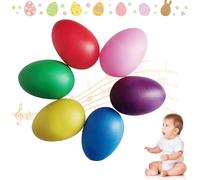 Shaker de Huevo,Maracas de Huevo,Maracas en Forma De Huevos,Huevos Musicales para Fiesta Infantil Cesta de Pascua Caza de Pascua,Musikinstrument Egg Shaker(6 Stück)