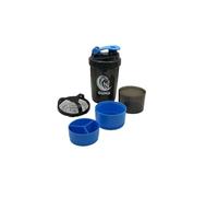 SHAKER DE PROTEINAS Y BEBIDAS ENERGETICAS PARA GIMNASIO.INCLUYE DIFERENTES COMPARTIMENTOS Y TAMIZ MEZCLADOR DE ACERO INOXIDABLE PARA MEZCLAS SIN GRUMOS. LA MEJOR BOTELLA PARA TU ENTRENAMIENTO (AZUL)