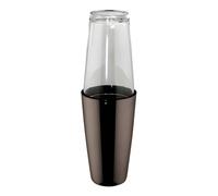 Shaker Ilsa Boston Negro Vaso Vidrio Acero Cocktail Bar Mixology 2 Piezas