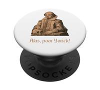 Shakespeare Alas, pobre Yorick! Shakespeare Jugar Cita PopSockets PopGrip Adhesivo