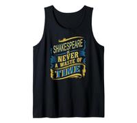 Shakespeare angustiado Nunca pierdas el tiempo Lema Humorístico Meme Camiseta sin Mangas