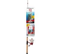 Shakespeare Atrapa más lubinas, combinación de Pesca giratoria, Incluye caña de Pescar y Carrete, señuelo de Pesca Berkley, Cebo Vivo, prebobinado con Cuerda de 3,6 kg