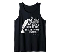Shakespeare Batalla de ingenio Cita Literario Bardo Humor Camiseta sin Mangas