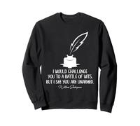 Shakespeare Batalla de ingenio Cita Literario Bardo Humor Sudadera