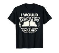 Shakespeare Battle of Wits Cita Literatura clásica Humor Camiseta