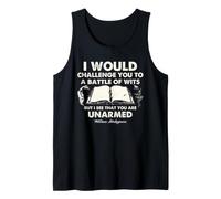 Shakespeare Battle of Wits Cita Literatura clásica Humor Camiseta sin Mangas