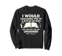 Shakespeare Battle of Wits Cita Literatura clásica Humor Sudadera