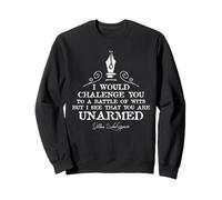 Shakespeare Battle of Wits Cita Literatura clásica Humor Sudadera