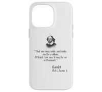 Shakespeare - Camiseta con Cita That One May Smile and Smile Carcasa para iPhone 14 Pro MAX