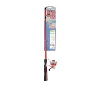 Shakespeare Catch More Fish - Combo de Carrete Giratorio y caña de Pescar con Kit