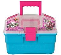 Shakespeare Cosmic - Caja de aparejos de pesca para niños, con bandeja a prueba de derrames y aparejos de 27 piezas, incluyendo flotadores, anzuelos, cebo