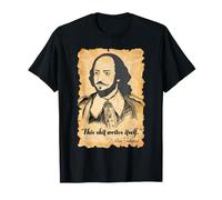 Shakespeare Escritor Humor Literario Bardo Cita Se Escribe Camiseta