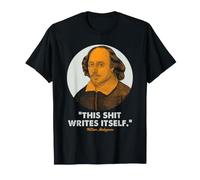 Shakespeare Escritor Humor Literario Bardo Cita Se Escribe Camiseta