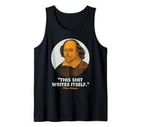 Shakespeare Escritor Humor Literario Bardo Cita Se Escribe Camiseta sin Mangas