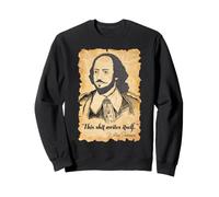 Shakespeare Escritor Humor Literario Bardo Cita Se Escribe Sudadera