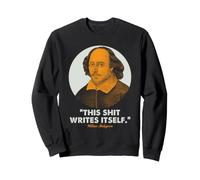 Shakespeare Escritor Humor Literario Bardo Cita Se Escribe Sudadera