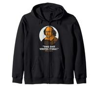 Shakespeare Escritor Humor Literario Bardo Cita Se Escribe Sudadera con Capucha