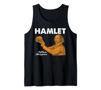 Shakespeare Hamlet Calavera Literatura Bardo Drama Retrato Camiseta sin Mangas