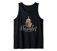 Shakespeare Hamlet Calavera Literatura Bardo Drama Retrato Camiseta sin Mangas